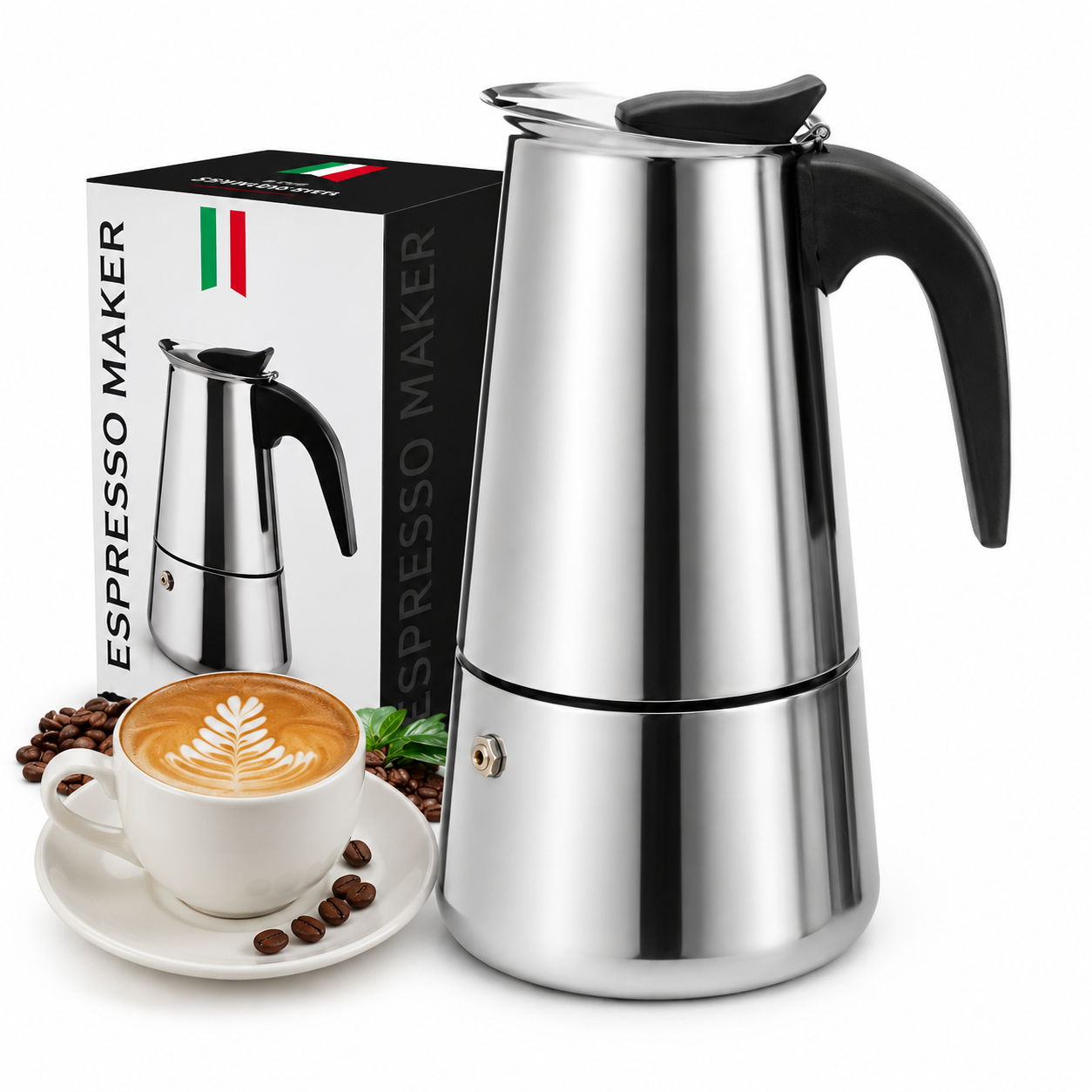 CAFETERA ITALIANA MOKA ESPRESSO 6 TAZAS